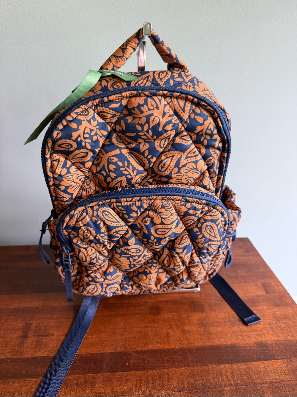 VERA BRADLEY Small Banbury Backpack-Lotus Montage Roasted Pecan